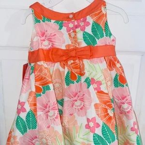 Sweet Melon Floral Toddler Girl Drees